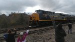 CSX 1902 leads Santa Train